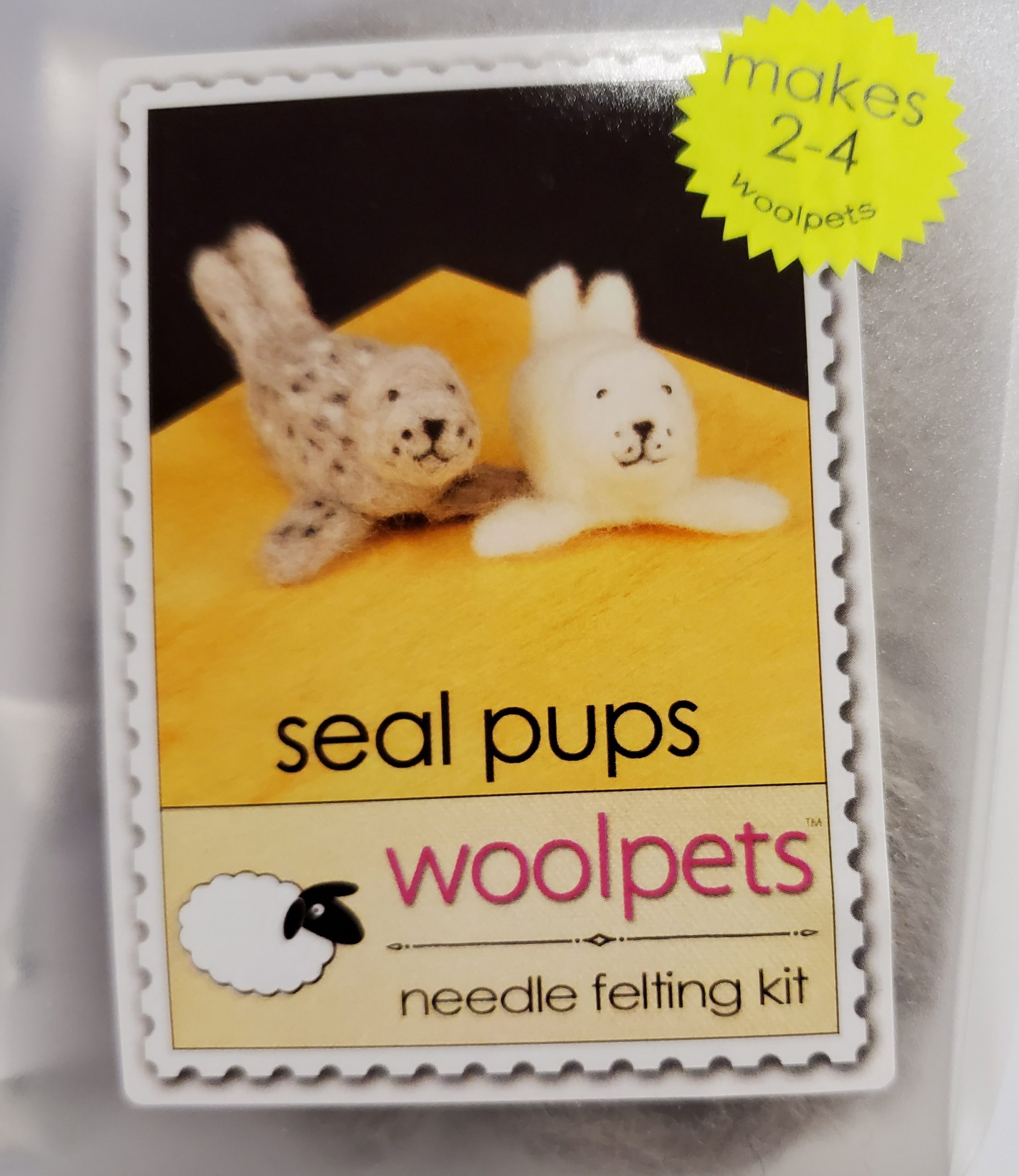 WoolPets Seal Pups Needle Felting Craft Kit 